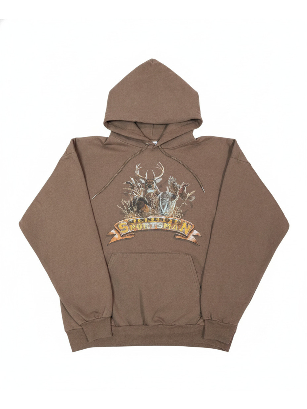 Hanes ComfortBlend Minnesota Sportsman Brown Hoodie Sweatshirt Adult XL